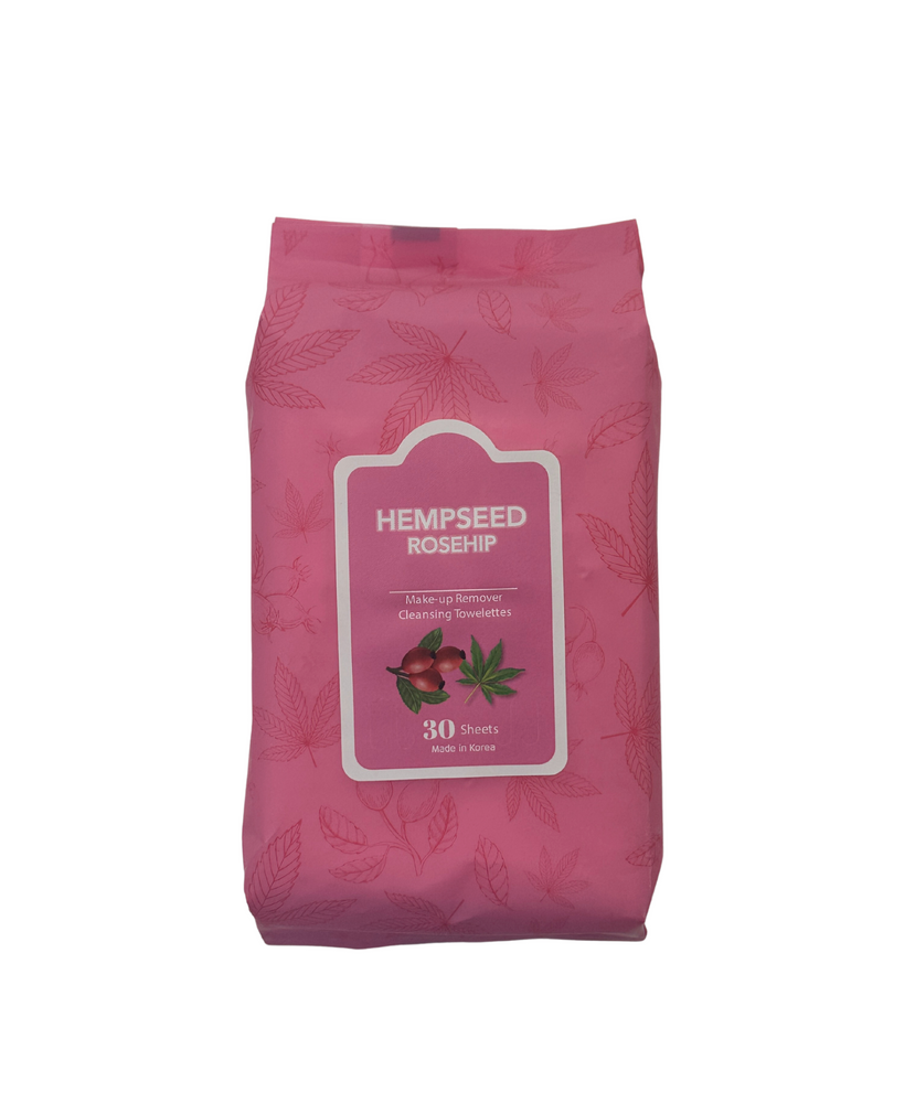 Hemp Seed Rosehip Makeup Remover Wipes