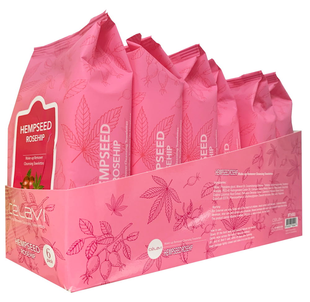 Hemp Seed Rosehip Makeup Remover Wipes