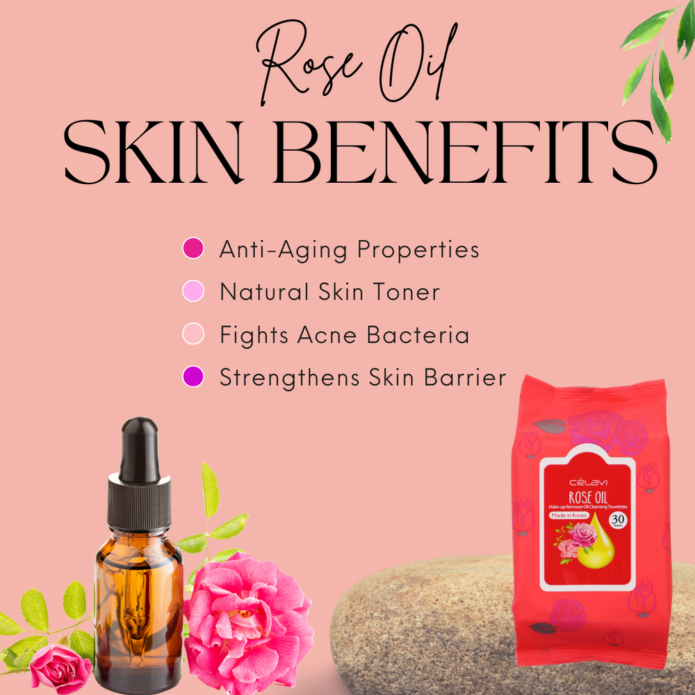 Rose Oil Cleansing Wipes