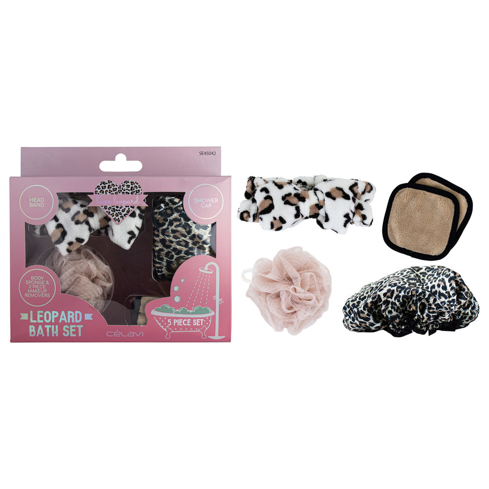 Leopard Bath Set