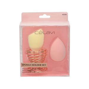 Celavi 3PC Blending Sponge and Stand Set