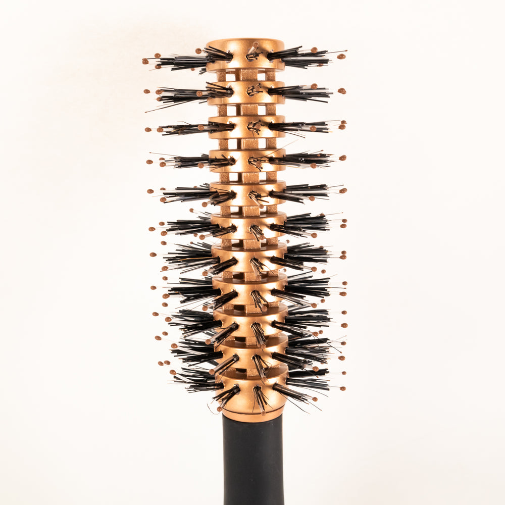 Bronze Gold Thermal Bristle Brush freeshipping - Celavi Beauty & Cosmetics