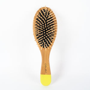 Two-Tone Bamboo Oval Brush freeshipping - Celavi Beauty & Cosmetics