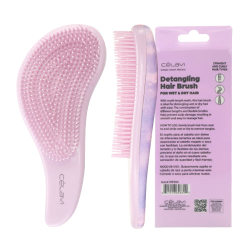 Detangling Hair Brush Pink Galaxy