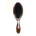 Chrome Oval Cushion Brush