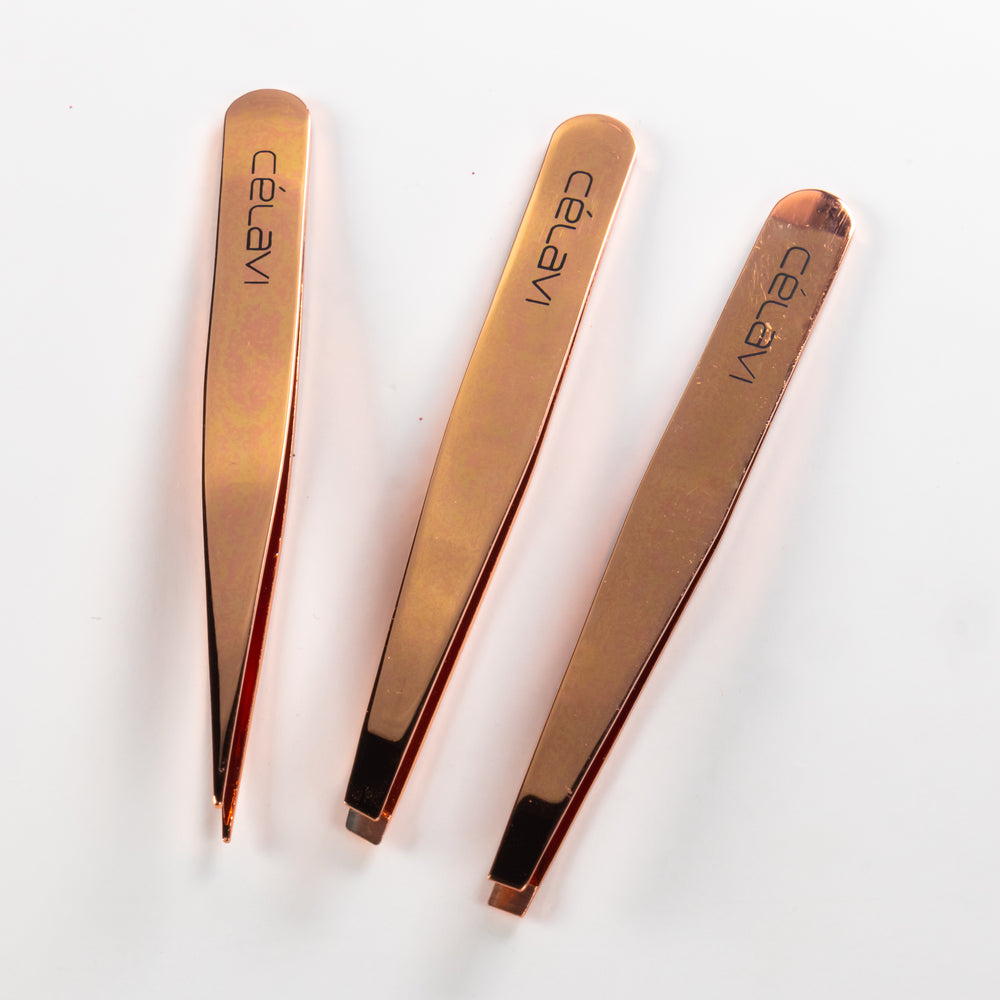 Luxe Tweezer Set-Rosegold freeshipping - Celavi Beauty & Cosmetics