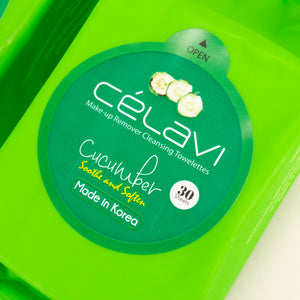 Cucumber Cleansing Wipes | 30 Sheets freeshipping - Celavi Beauty & Cosmetics