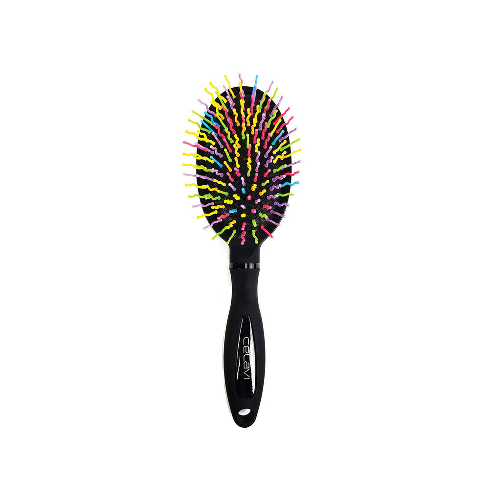 Celavi S Curl Rainbow Detangling Oval Brush